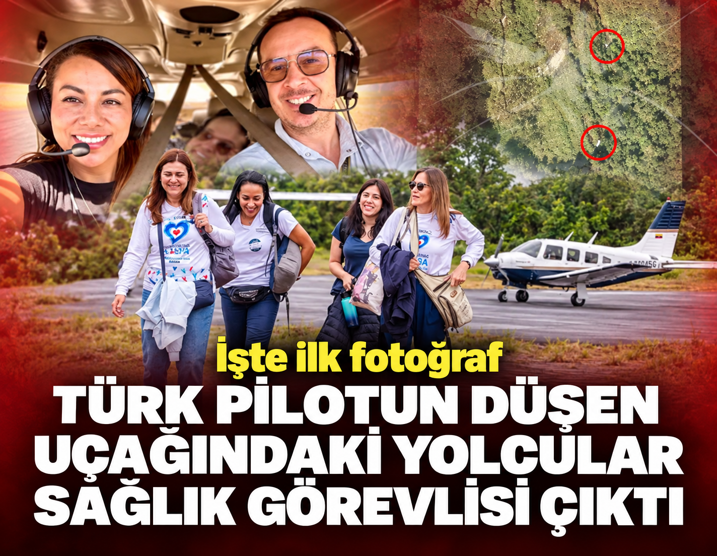 Türk iş insanının kullandığı uçak Kolombiya'da düştü! İçinde 5 kişi vardı