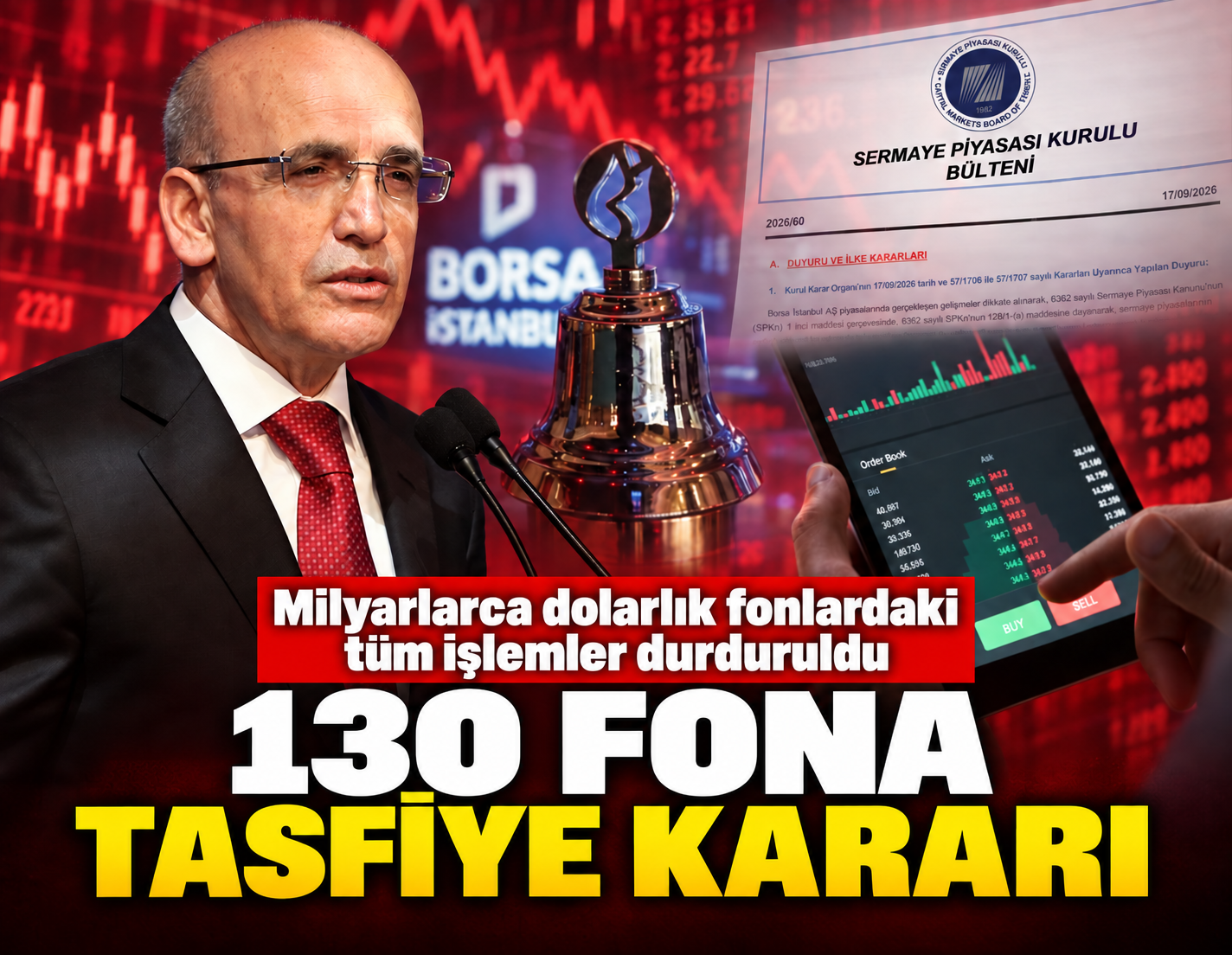 130 fona tasfiye kararı: Bütün işlemler durduruldu