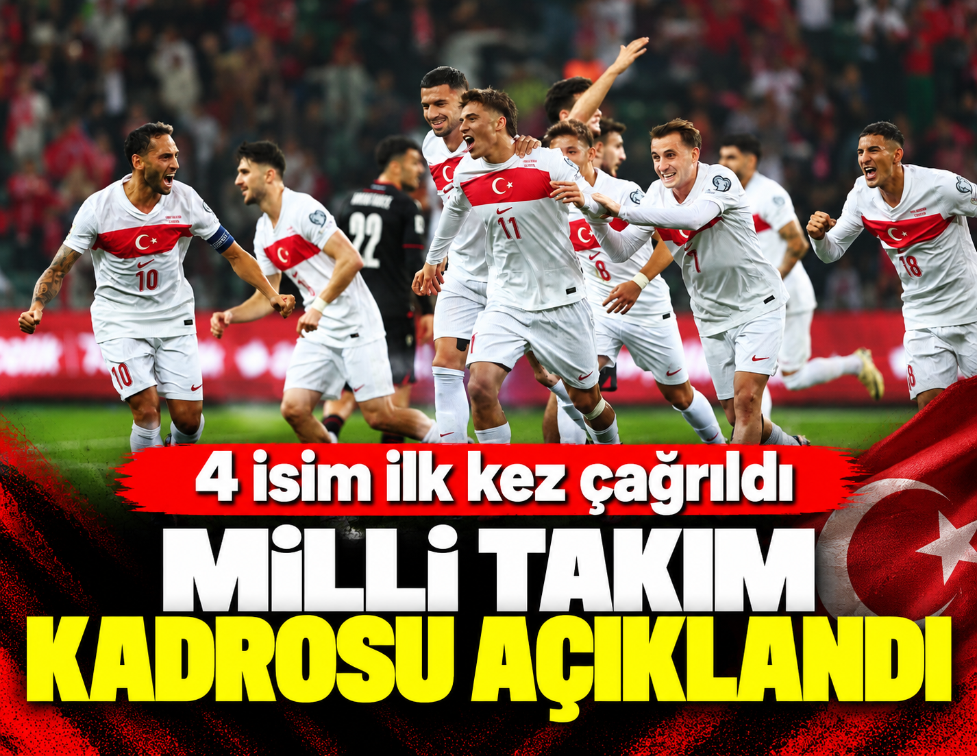 A Milli Takım'ın kadrosu açıklandı: 4 isim ilk kez çağrıldı