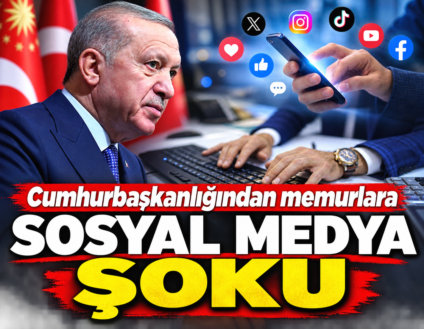 Cumhurbaşkanlığından memurlara sosyal medya şoku!