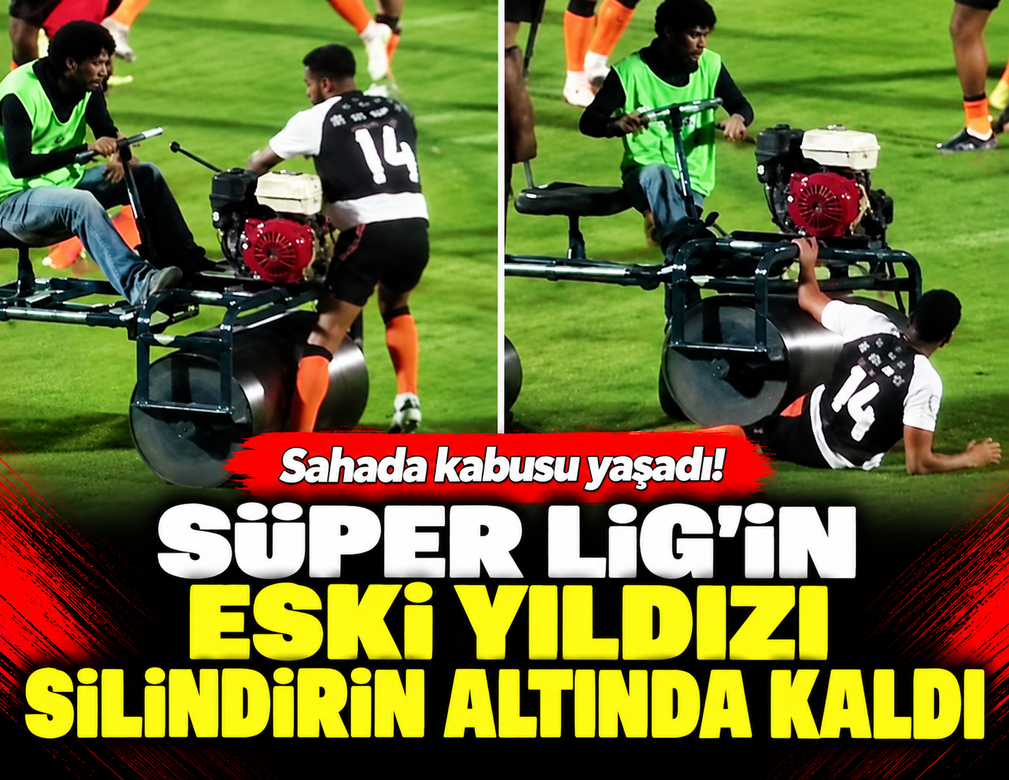 Süper Lig'in eski yıldızı silindirin altında kaldı: Sahada kabusu yaşadı