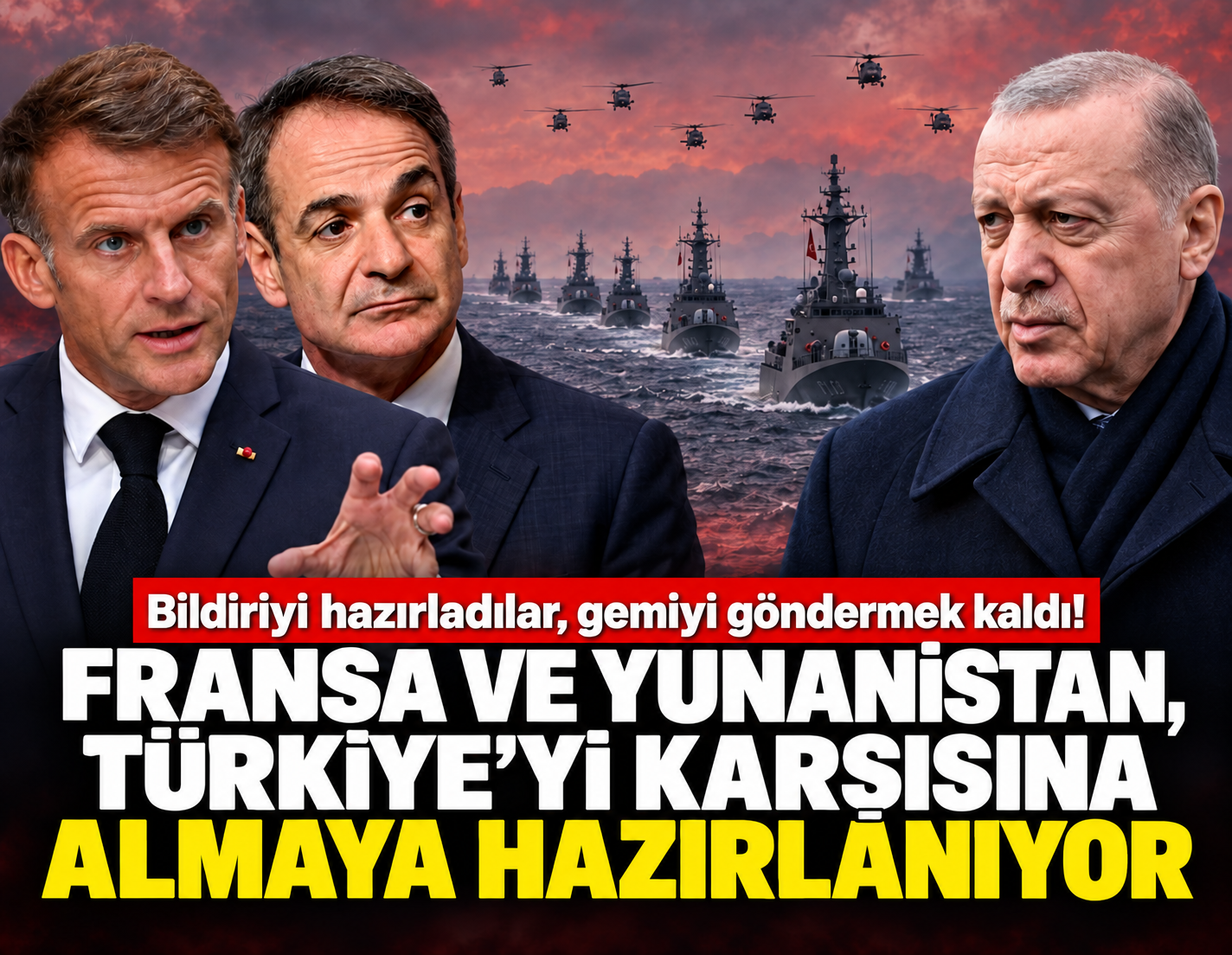 Fransa ve Yunanistan Akdeniz'de Türkiye'yi karşısına almaya hazırlanıyor