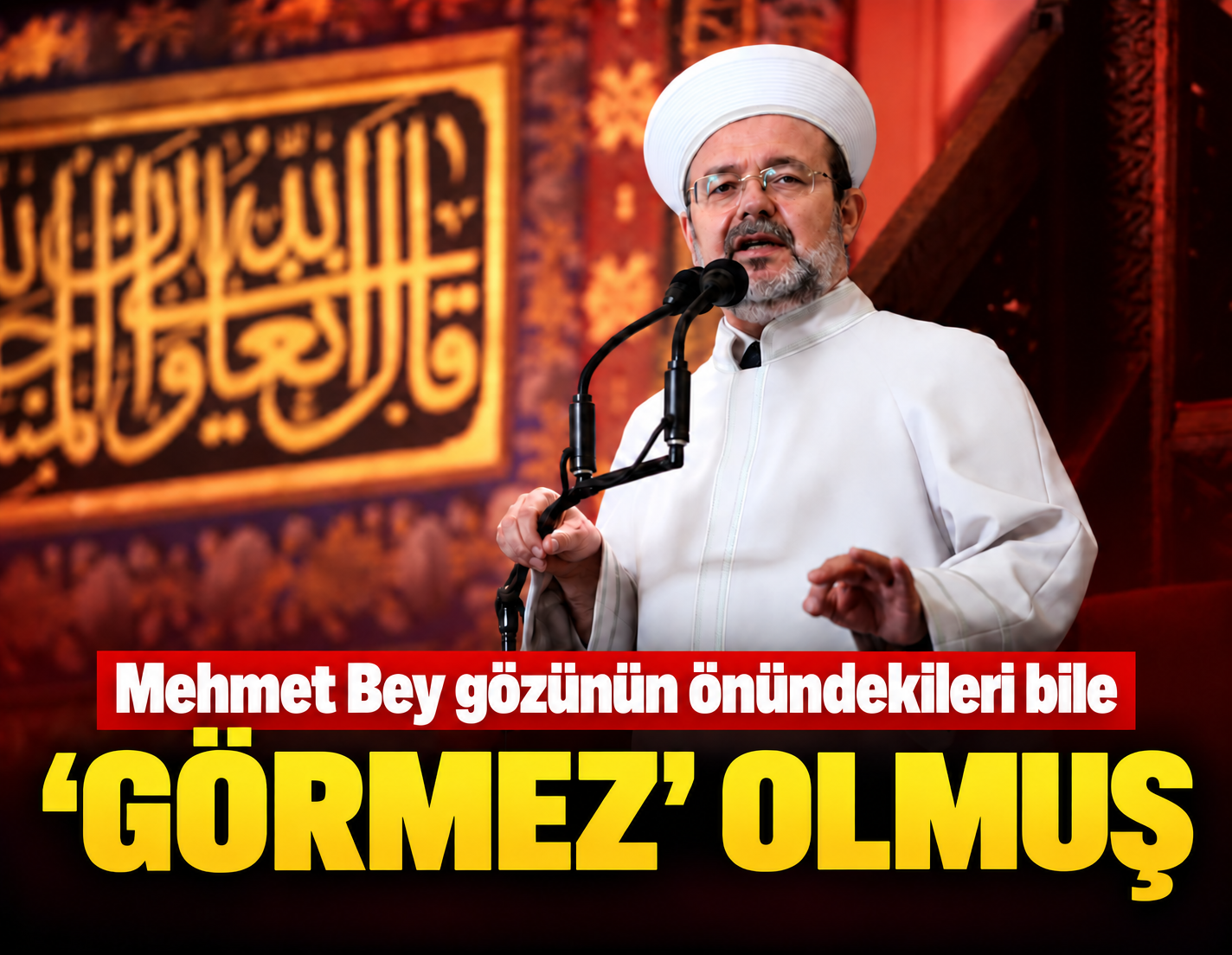 Mehmet Bey burnunun ucunu bile 'Görmez' olmuş