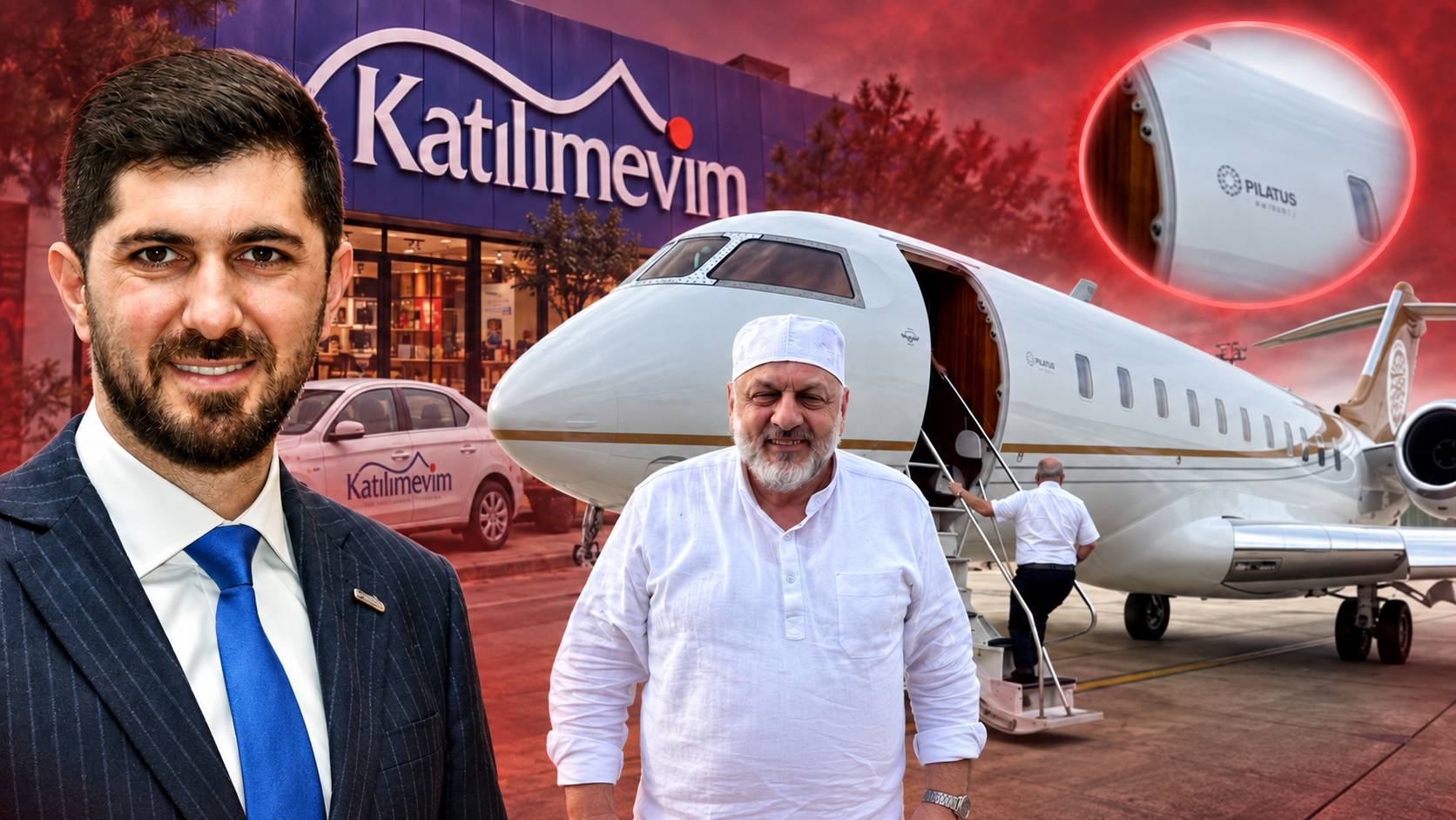 Katılımevim'in patronu milleti soyup umreye özel jet kaldırmış
