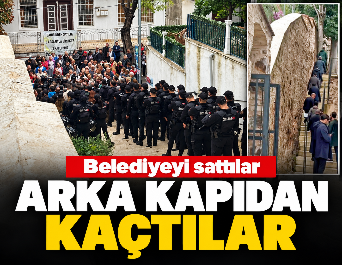Belediyeyi sattılar, arka kapıdan kaçtılar