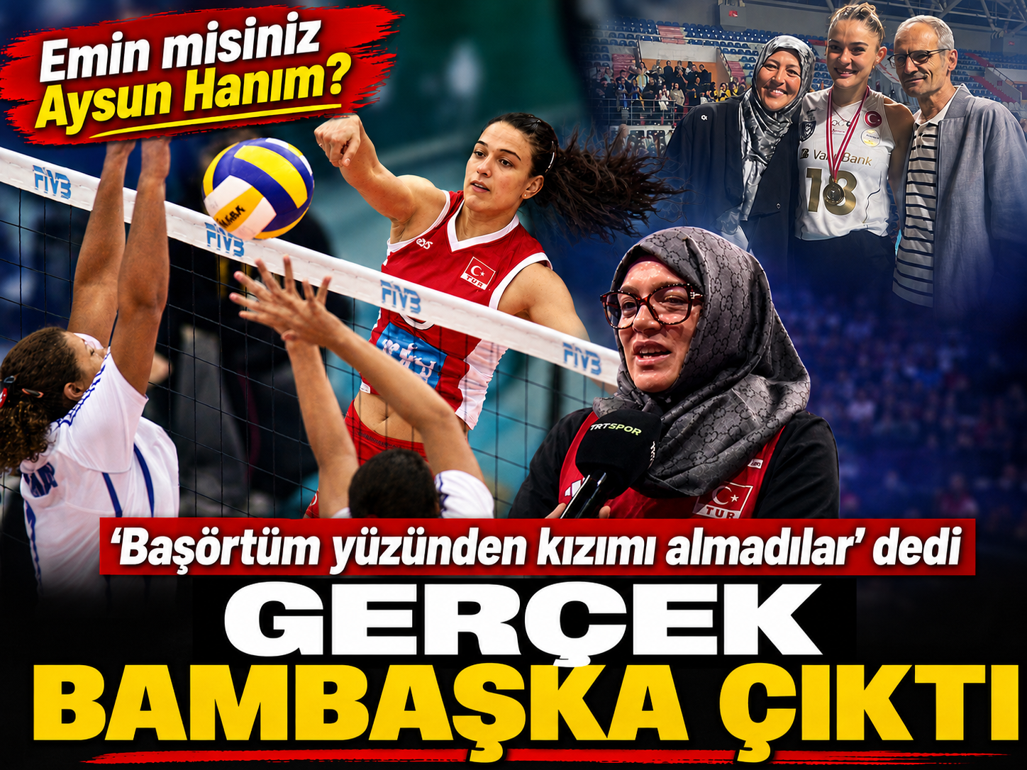 Eski milli voleybolcunun 'tesettür' iddiası balon çıktı