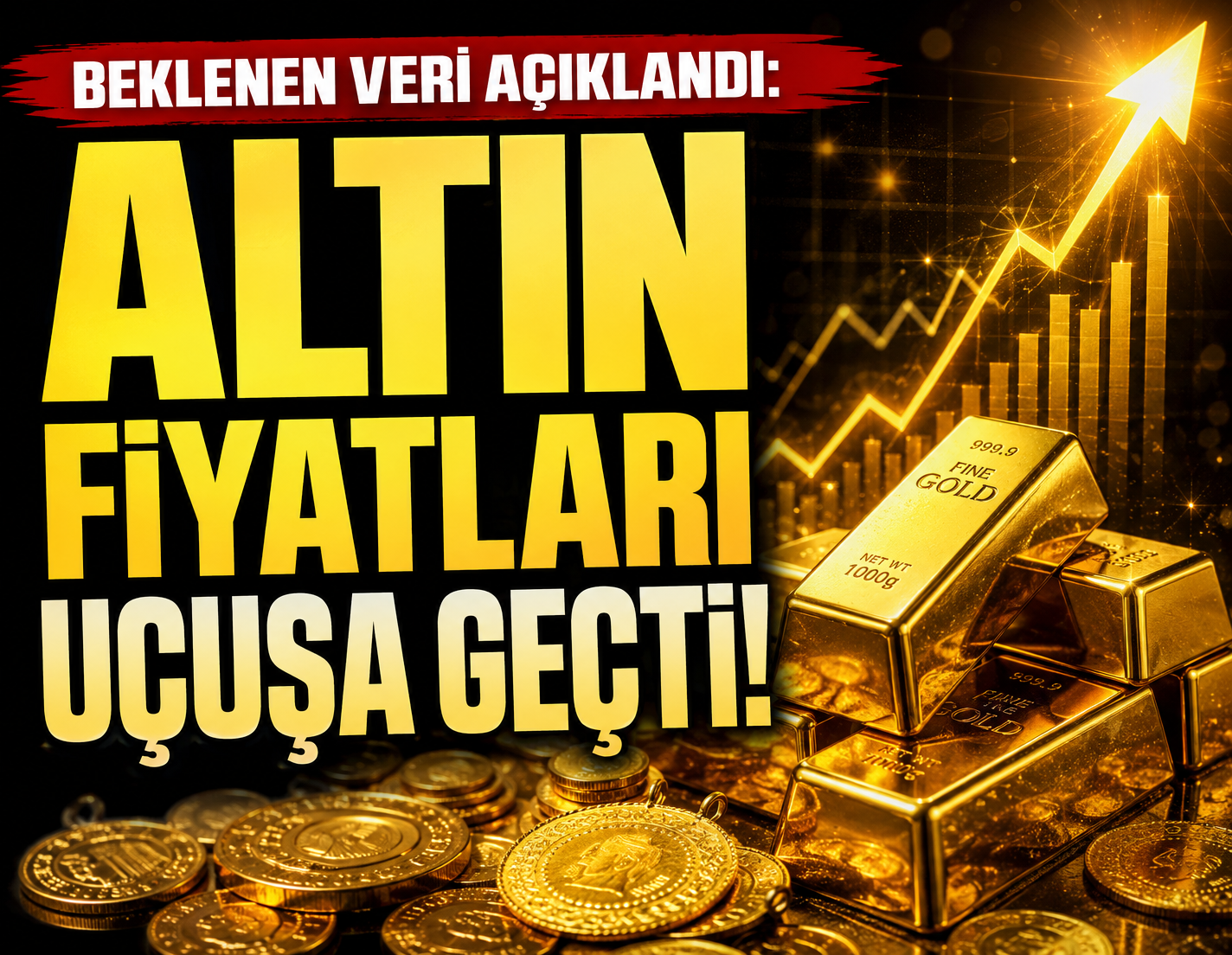Beklenen veri açıklandı: Altın fiyatları uçuşa geçti!