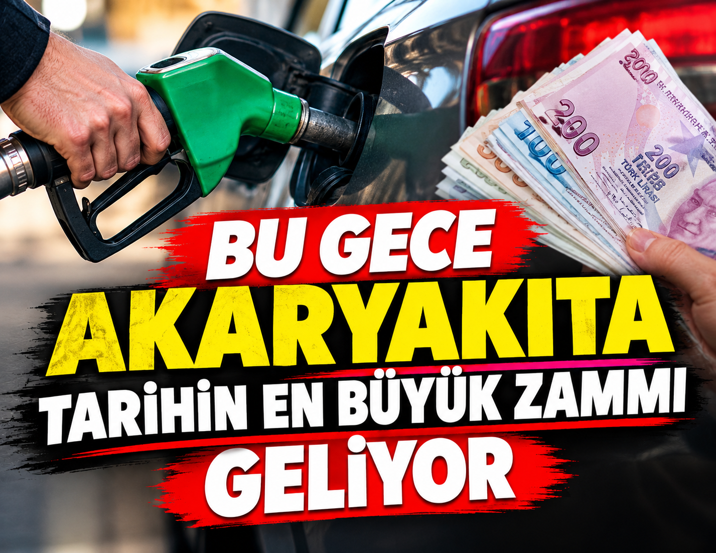 Bu gece akaryakıta tarihin en büyük zammı geliyor