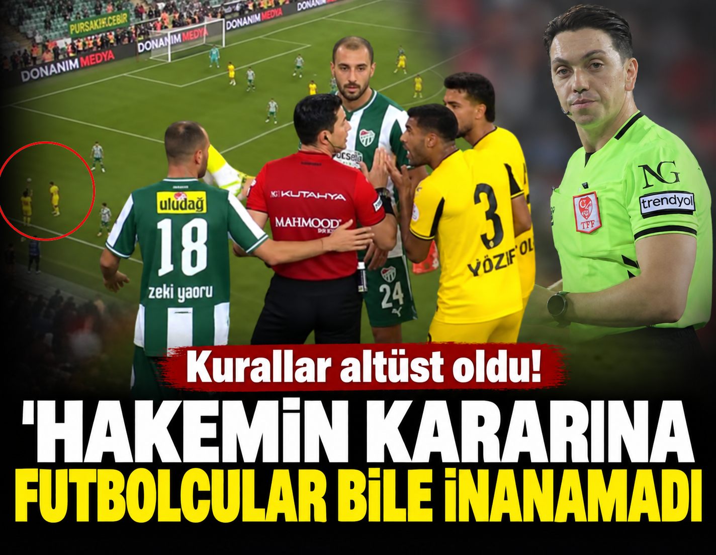 Kurallar altüst oldu! Hakemin kararına futbolcular bile inanamadı