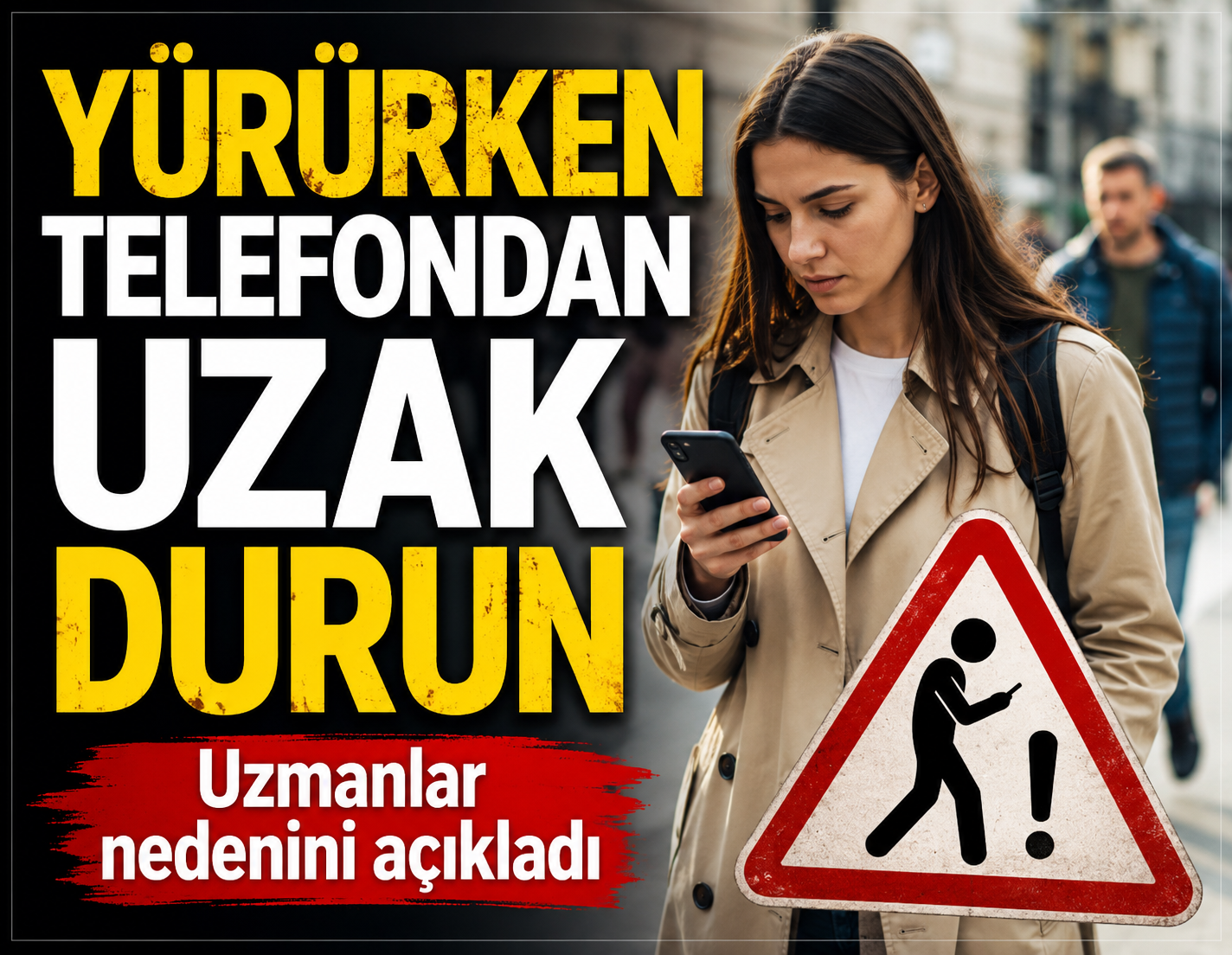 Yürürken telefondan uzak durun: Nedeni hepimizi şaşırtacak
