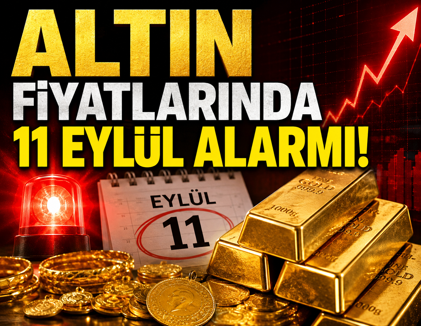 Altın fiyatlarında 11 Eylül alarmı
