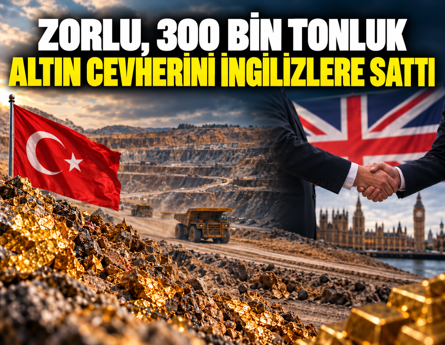 Zorlu Holding 300 bin tonluk altın cevherini  İngilizlere sattı