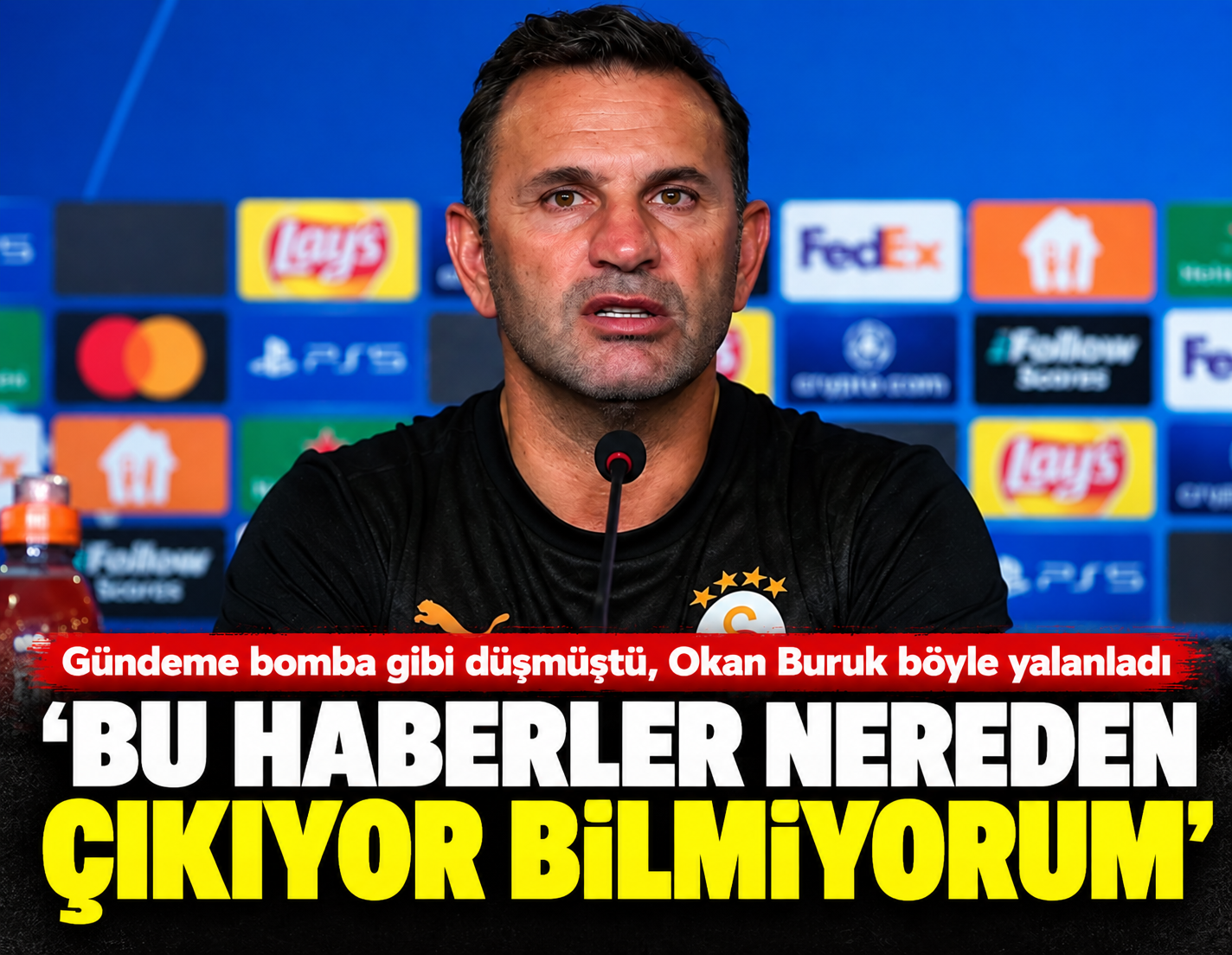 Okan Buruk sakatlığı böyle yalanladı: 'Bu haberler nereden çıkıyor bilmiyorum'