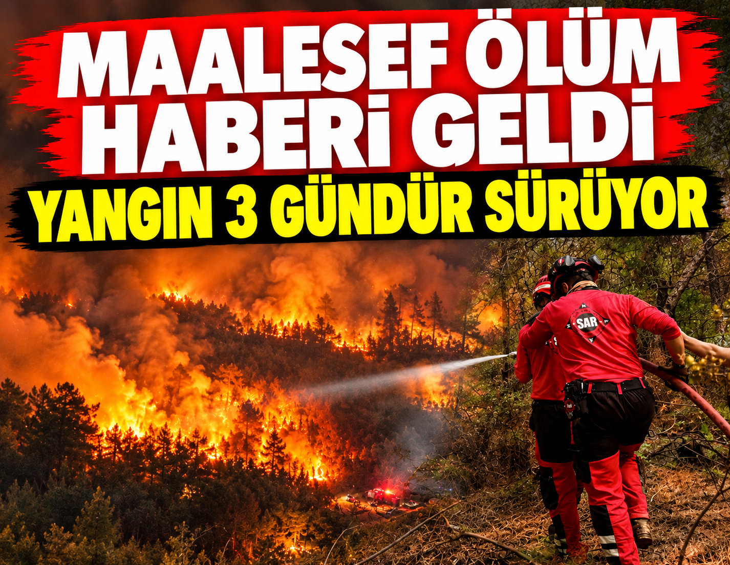 Son dakika: 3 gündür süren yangından ölüm haberi geldi!