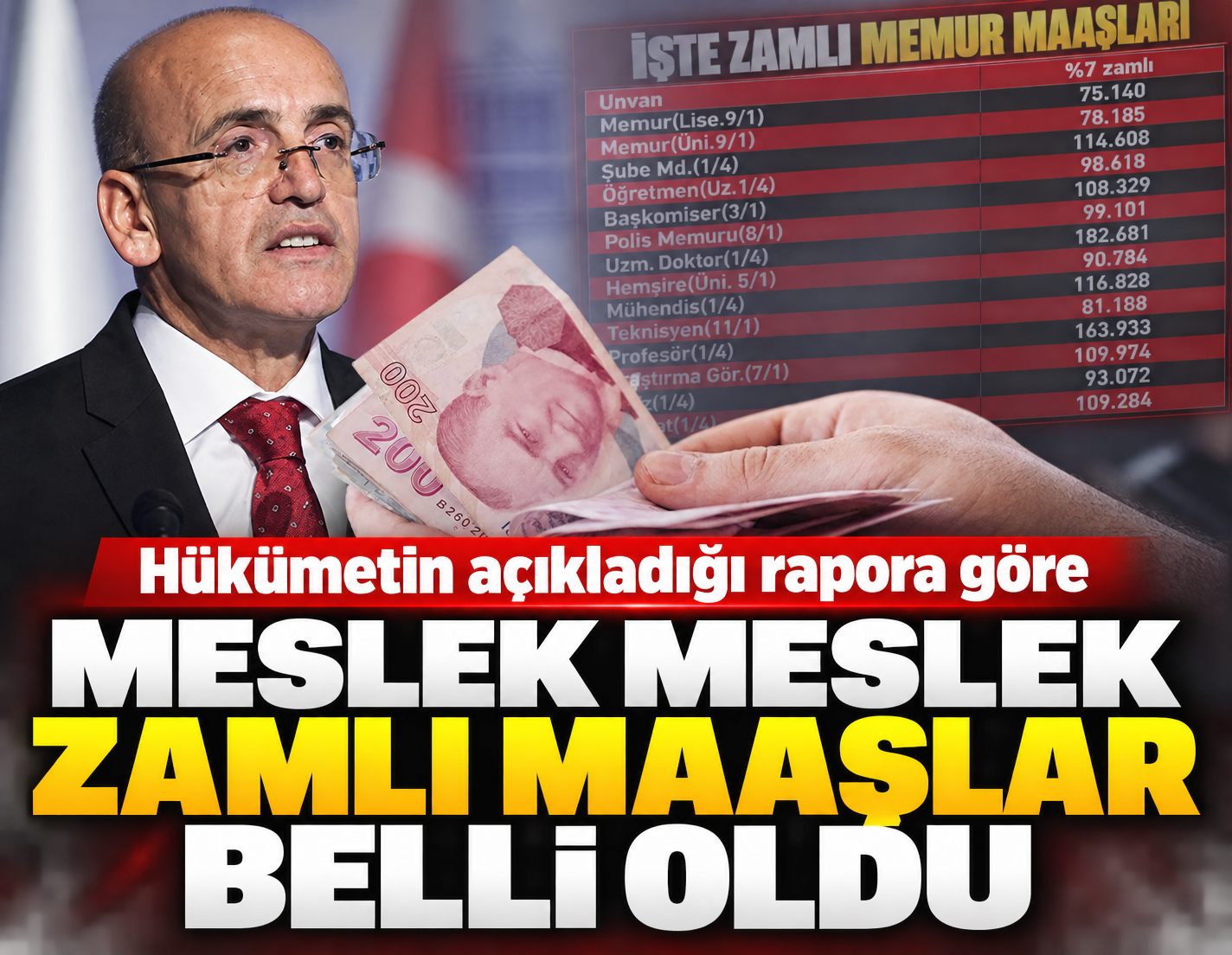 Emekli ve memura yapılacak zamlar belli oldu: İşte meslek meslek yeni maaşlar