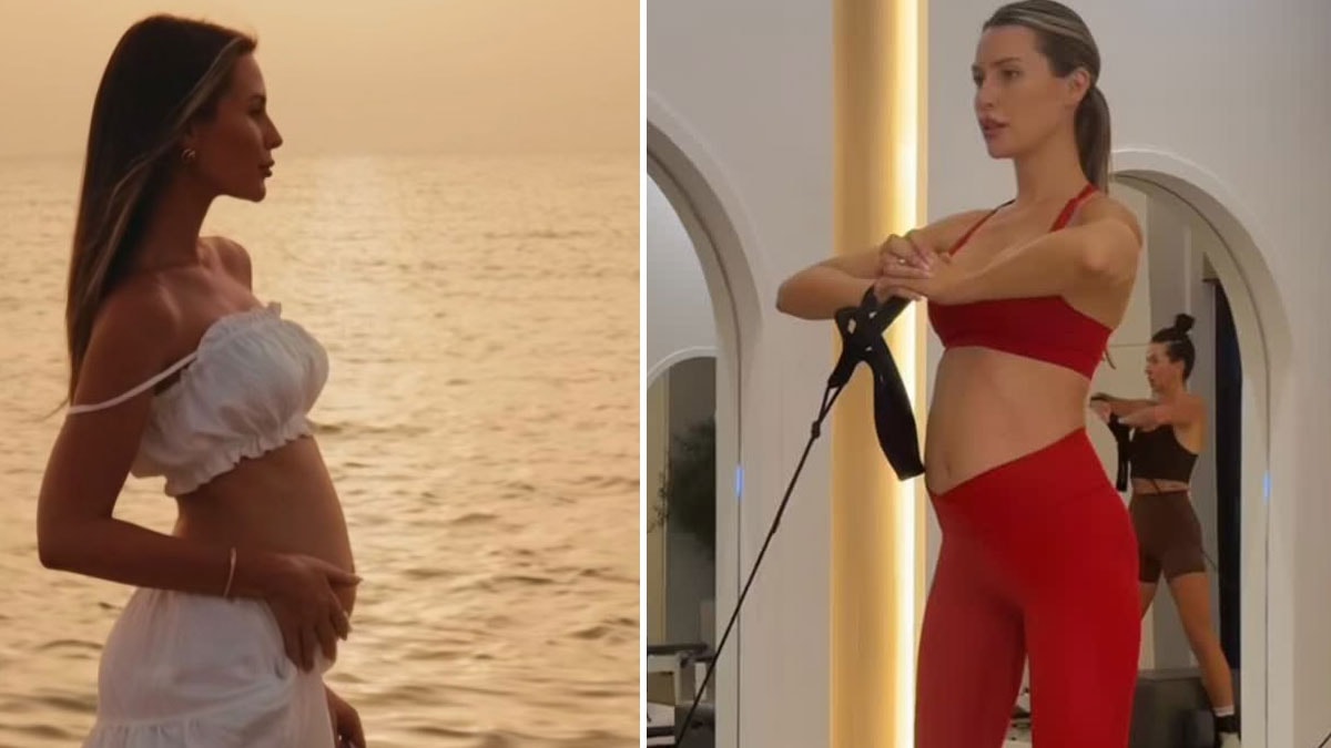 Chloe Loughnan hamilelik pozlarına doymadı: Doğuma günler kaldı