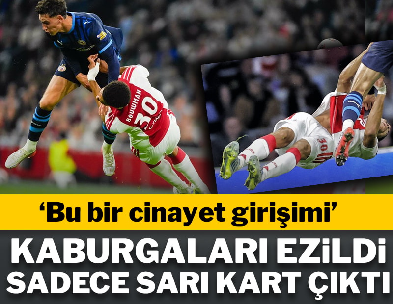 'Cinayete teşebbüs' gibi müdahale! Kaburgaları ezildi sadece sarı kart verildi