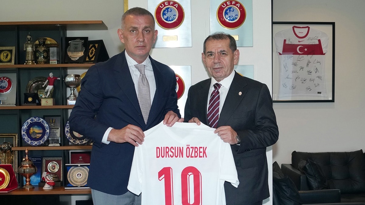 Dursun Özbek'ten TFF Başkanı Hacıosmanoğlu'na ziyaret