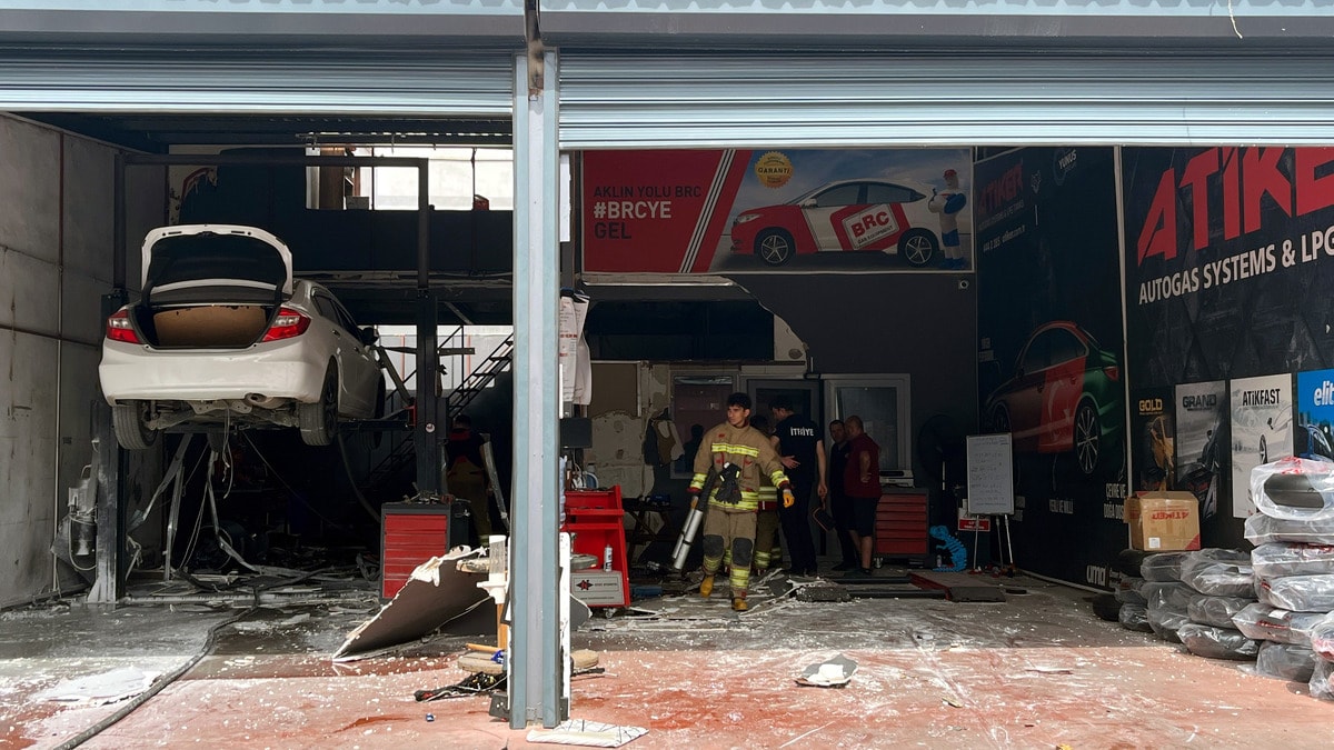 Edirne’de otomobil tamirhanesinde patlama; 1’i ağır, 2 yaralı