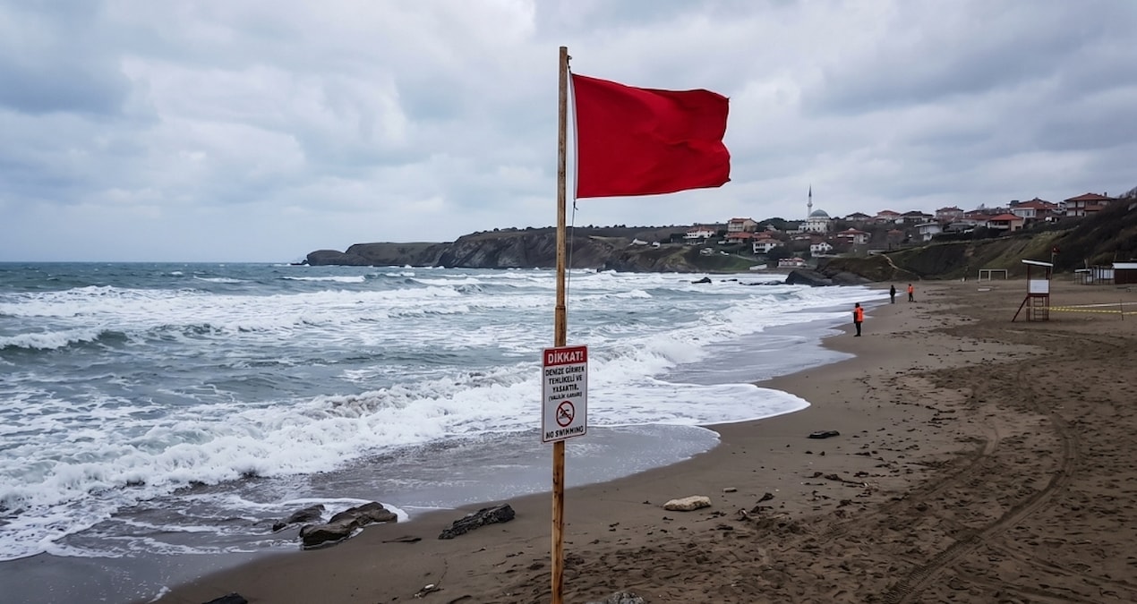 İstanbul sahillerine kırmızı bayrak: İki ilçede denize giriş yasaklandı