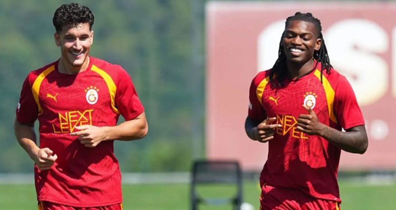 Galatasaray'ın yeni golcüsü ilk idmanına çıktı