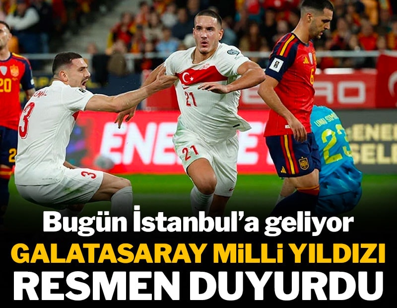 Galatasaray milli yıldızı resmen duyurdu: Bugün İstanbul'a geliyor