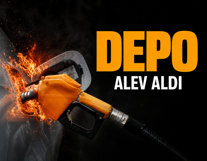 Depo alev aldı