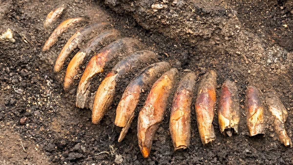 5 bin yıllık mezarda bulundu: 42 dişi tek tek delip kolye yapmışlar