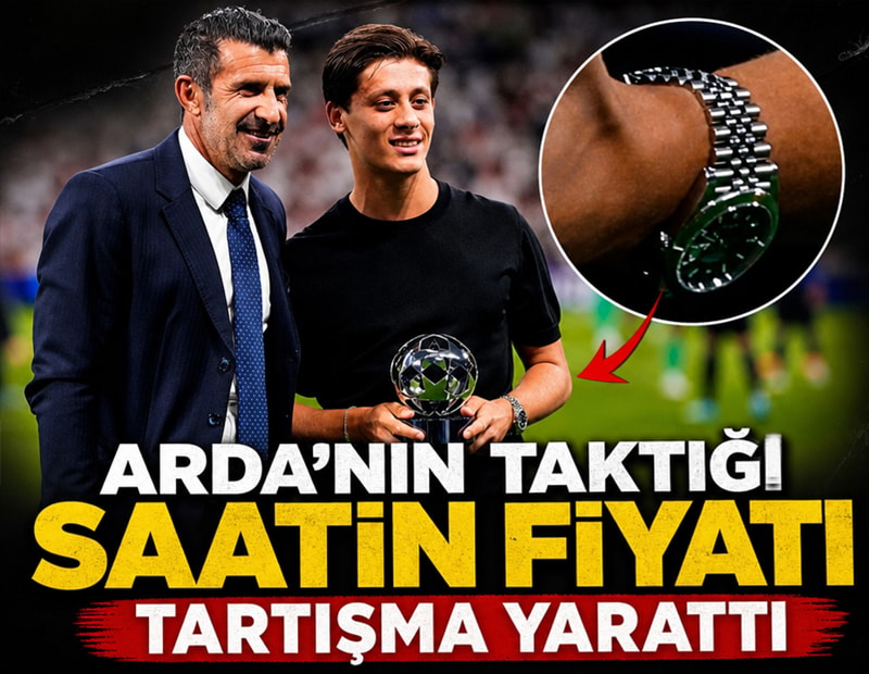 Arda Güler'in taktığı saatin fiyatı sosyal medyada gündem oldu