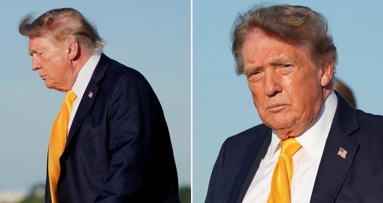 Trump'ın ikonik saçları değişti! Sarı saçlar gitti, kahverengi saçlar geldi