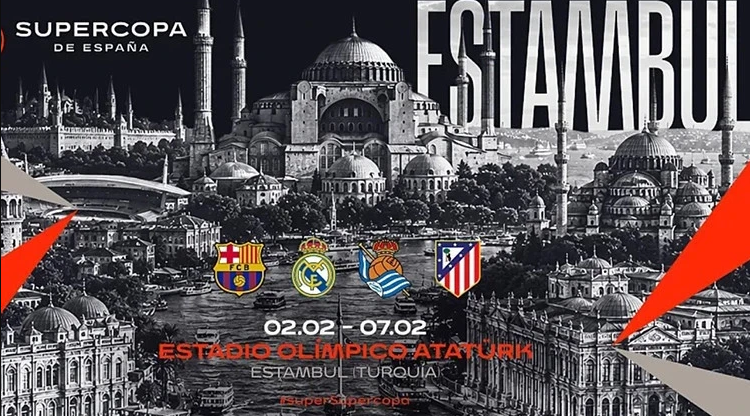 İstanbul'da oynanacak İspanya Süper Kupası'nın statları açıklandı