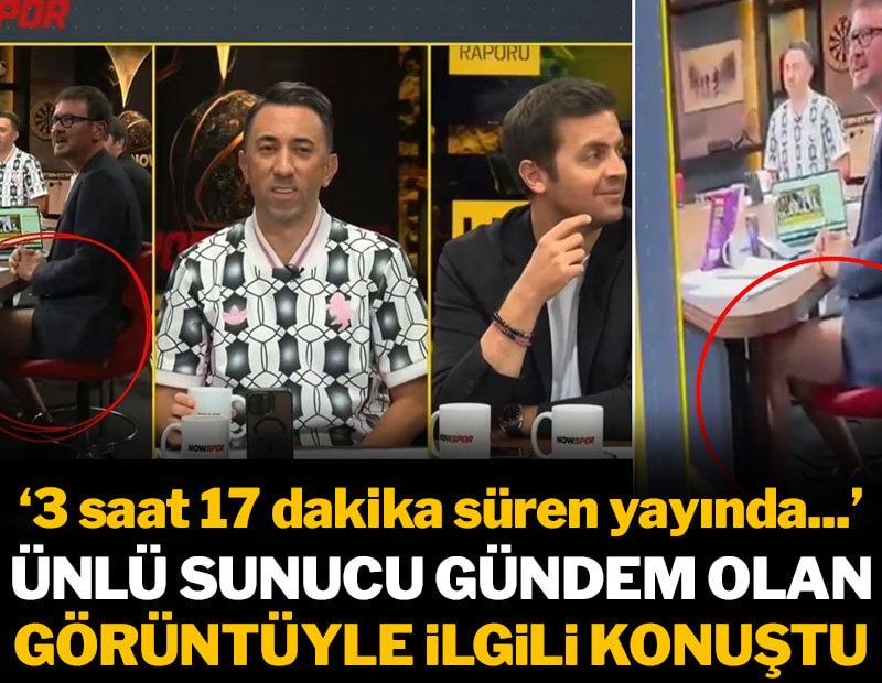Ünlü sunucu gündem olan görüntüyle ilgili konuştu