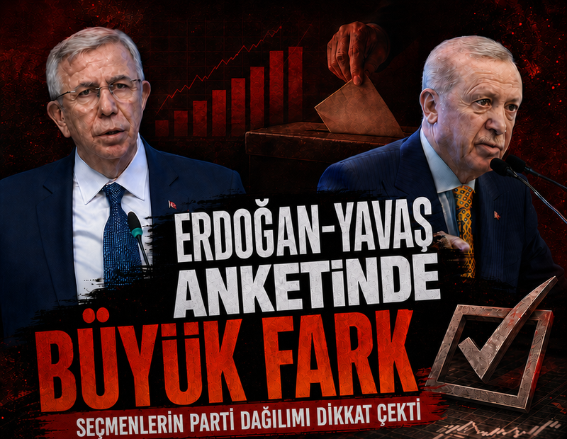 Erdoğan-Yavaş anketinde büyük fark: Seçmenlerin parti dağılımı dikkat çekti