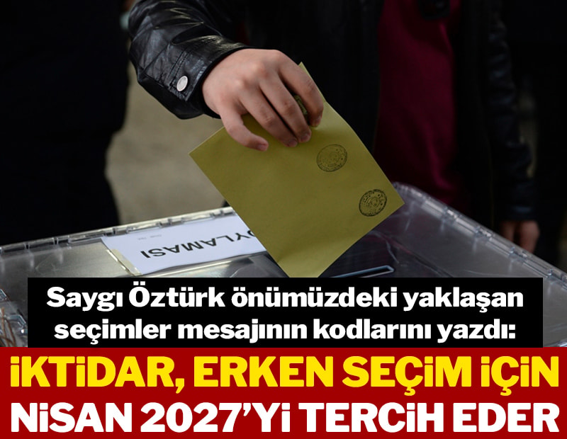 Erdoğan niçin kasımda sandık istemiyor?