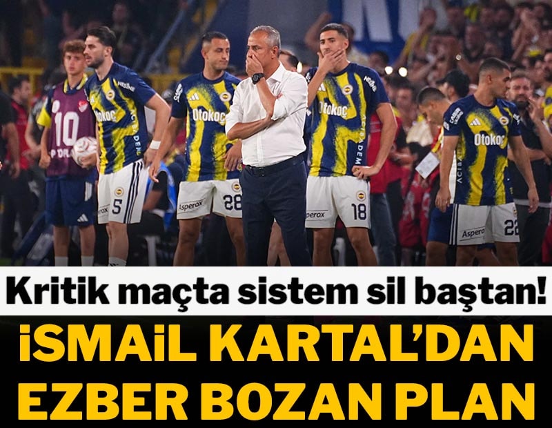 İsmail Kartal'dan Roma'ya özel plan! Taktik sil baştan