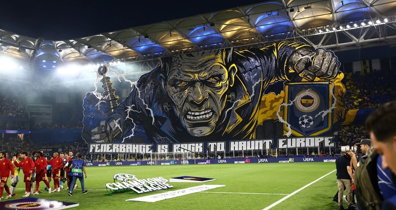 Fenerbahçe'den Şampiyonlar Ligi’ne özel koreografi