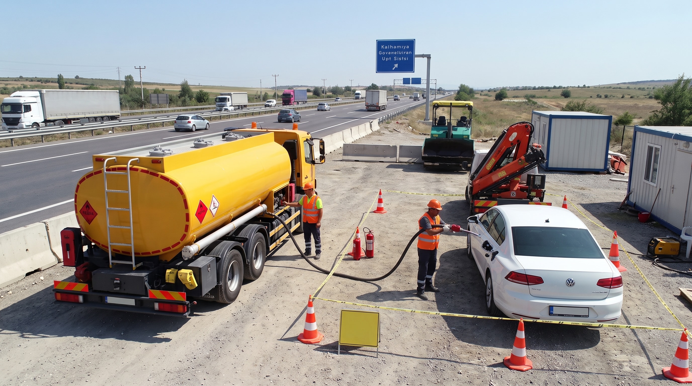 Otoyol kenarlarına seyyar benzin istasyonları açacaklar