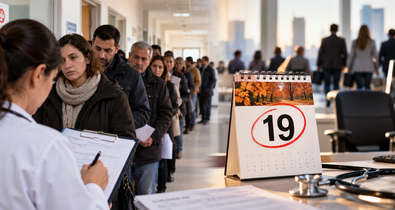 19 Kasım için rapor kuyruğu başladı: 1 buçuk milyon kişi işe gitmeyecek