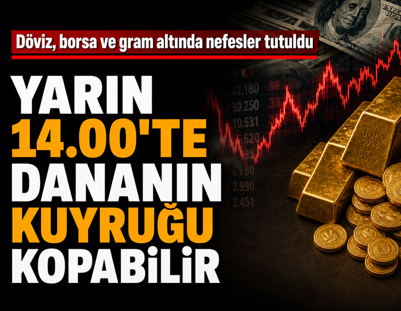 Döviz, borsa ve gram altında nefesler tutuldu: Yarın 14.00'te dananın kuyruğu kopabilir