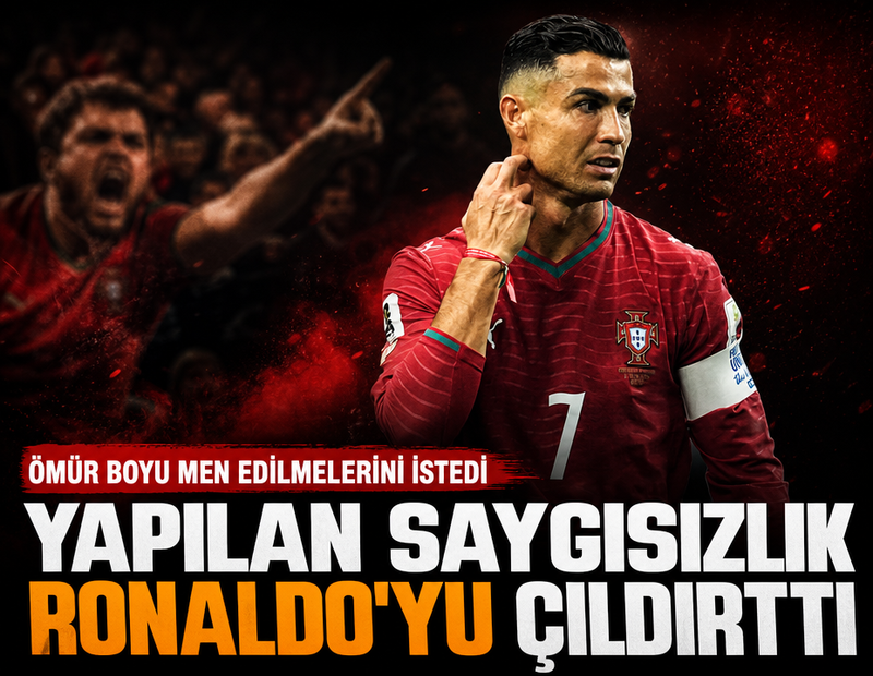 Ronaldo'dan saygısızlığa sert tepki: Ömür boyu men edilsinler