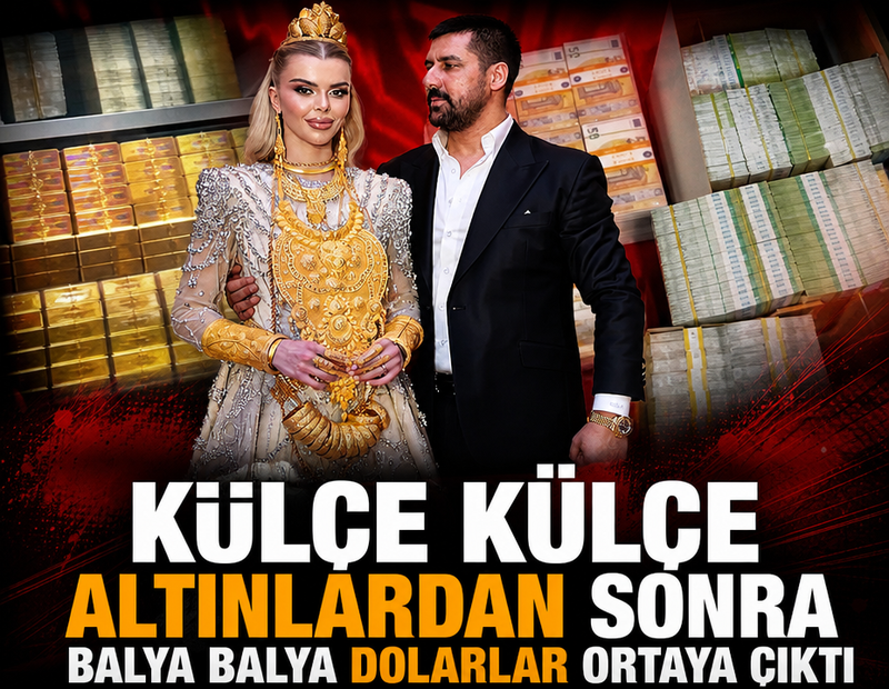 Külçe külçe altınlardan sonra balya balya dolarlar ortaya çıktı