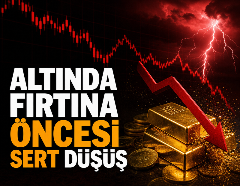 Altında fırtına öncesi sert düşüş