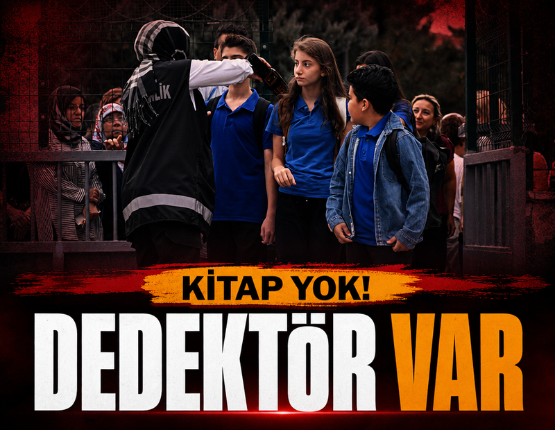Okullarda dedektör var ama eğitim kitapsız başladı