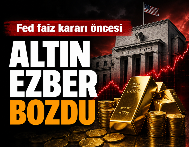 Fed faiz kararı öncesi altın ezber bozdu
