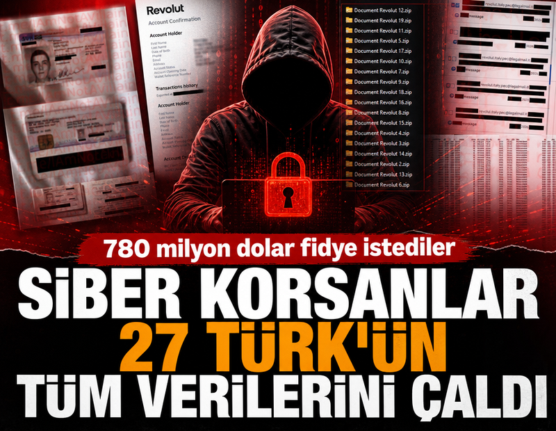 27 Türk'ün tüm verilerini çaldılar: Siber korsanlar 780 milyon dolar fidye istedi
