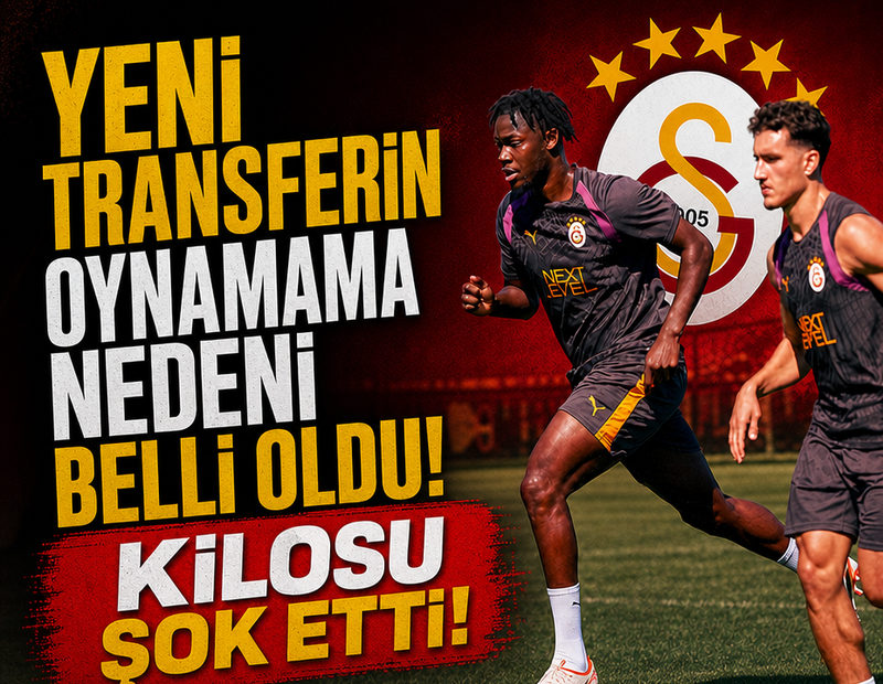 Galatasaray'da Bitshiabu'nun oynamama nedeni belli oldu! Kilosu şok etti!