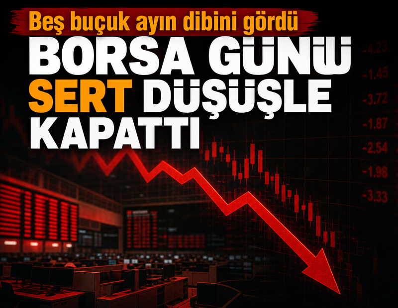 Borsa çakıldı: BIST 100 endeksinde kayıp yüzde 6'ya ulaştı, devre kesici uygulandı