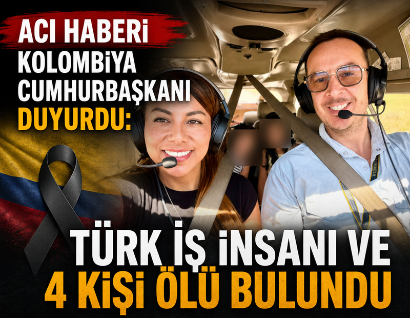 Acı haberi Kolombiya Cumhurbaşkanı duyurdu: Türk iş insanı ve 4 kişi ölü bulundu