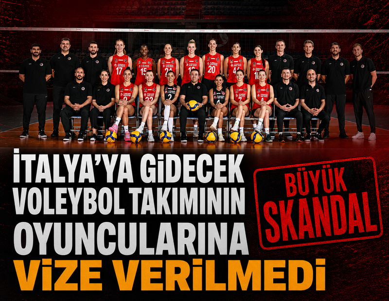 Büyük skandal! İtalya'ya gidecek voleybol takımının oyuncularına vize verilmedi!