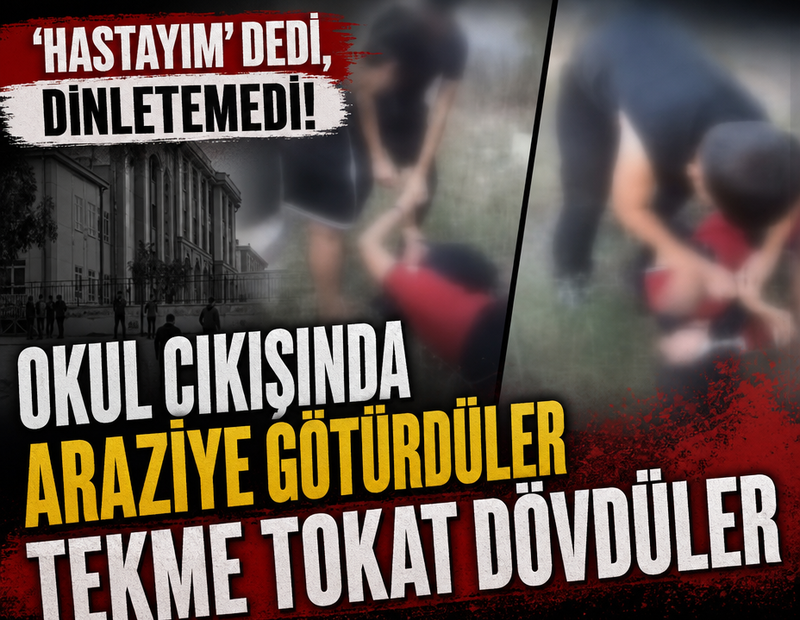 Boş arazide darbedilen 12 yaşındaki çocuğun görüntüsü yürek burktu